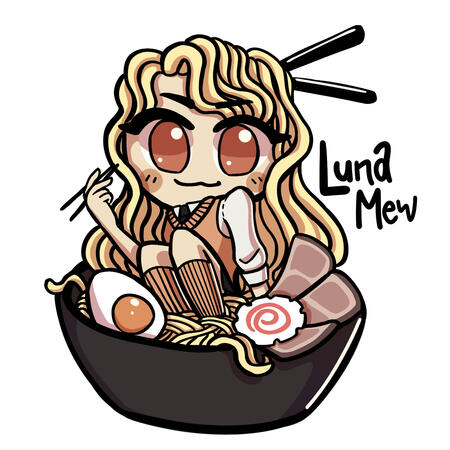 Cute Girltober Drawing "Ramen" - Oktober 2023